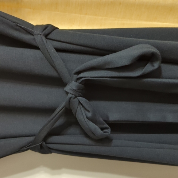 NWOT Who What Wear Black Turtleneck Dress with Tie Belt - Picture 6 of 9